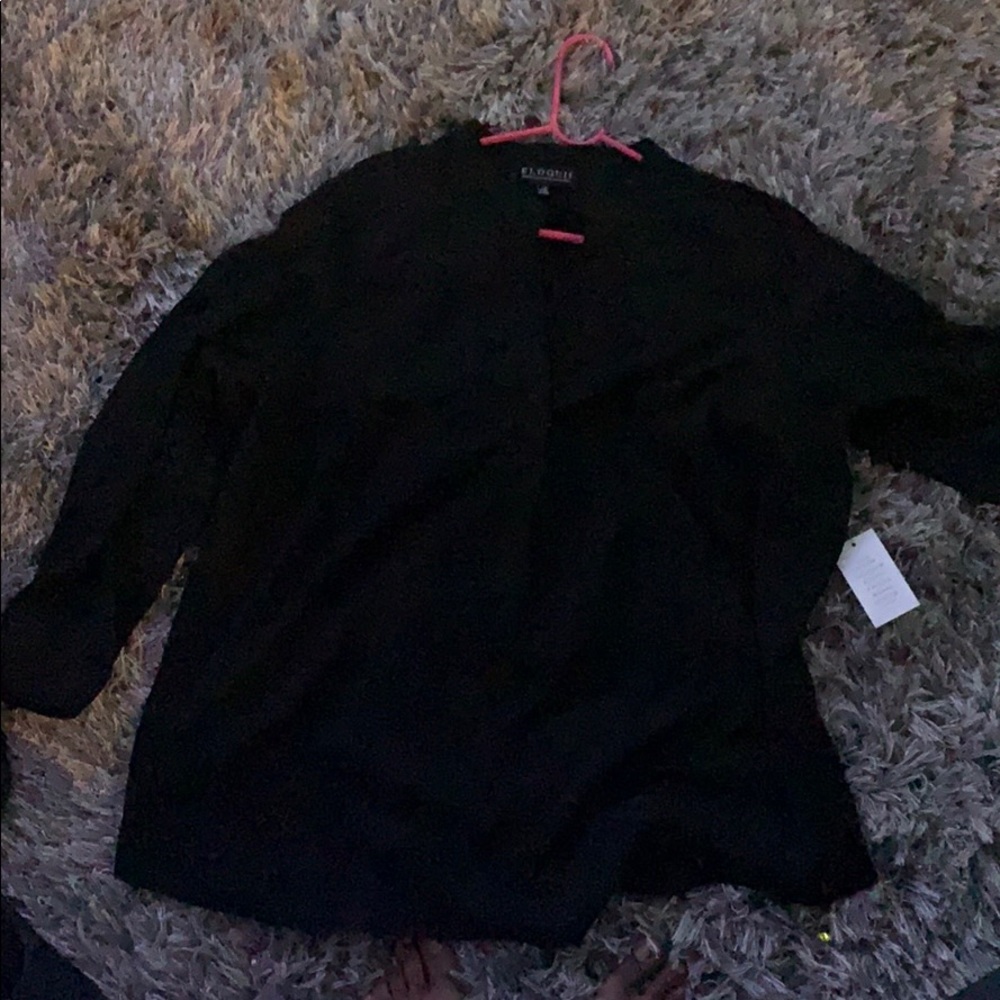 Eloquii Black Blouse